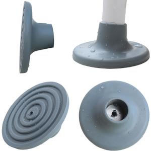 4 Pack Replacement Feet for Shower Chair Bath Seat, 1-1/8" I.D Rubber Feet Caps for Bedside Commode Chair, Non Slip Shower Bench and Bathtub Transfer Benches Suction Cup Feet