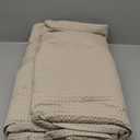 Bedsure Cotton Duvet Cover King - 100% Cotton Waffle Weave Linen Color Duvet Cover, GentleSoft and Breathable King Bedding Set for All Season, 3 Pieces, 104"x90"