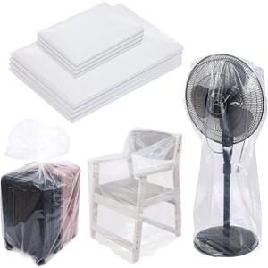 8 Pack Extra Large Clear Plastic Bags, 2 Sizes Large Big Jumbo Giant Storage Bags 40x60 Inches and 32x47 Inches, Heavy Duty Plastic Bags for Luggage, Suitcase, Furniture and Kids Bike