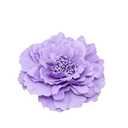 Women's Bohemia Peony Flowers Hairpin Hair Clip Flower Brooch for Travel Party Festivals (Lavender) (Pack of 1)