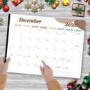 Desk Calendar 2025-2026, Desk Calendar Large 22x17, 18 Months Desk Top Calendar, From July 2025 to December 2026 with To Do & Notes, Holiday & Julian Date for Home, School & Office