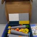 BEAURE 5-in-1 Multi Activity Sand Water Play Table, Double-Sided Kids Activity Table with Storage, 105pcs Marble Run Building Blocks Sensory Table for Kids Toddler Boys Girls