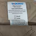TAOCOCO Stretch Recliner Cover for Middle Seat, 1-Piece Polyester Fabric Seat Slipcover for Recliner Sofa Covers(Camel, 1 Armless Chair Cover)
