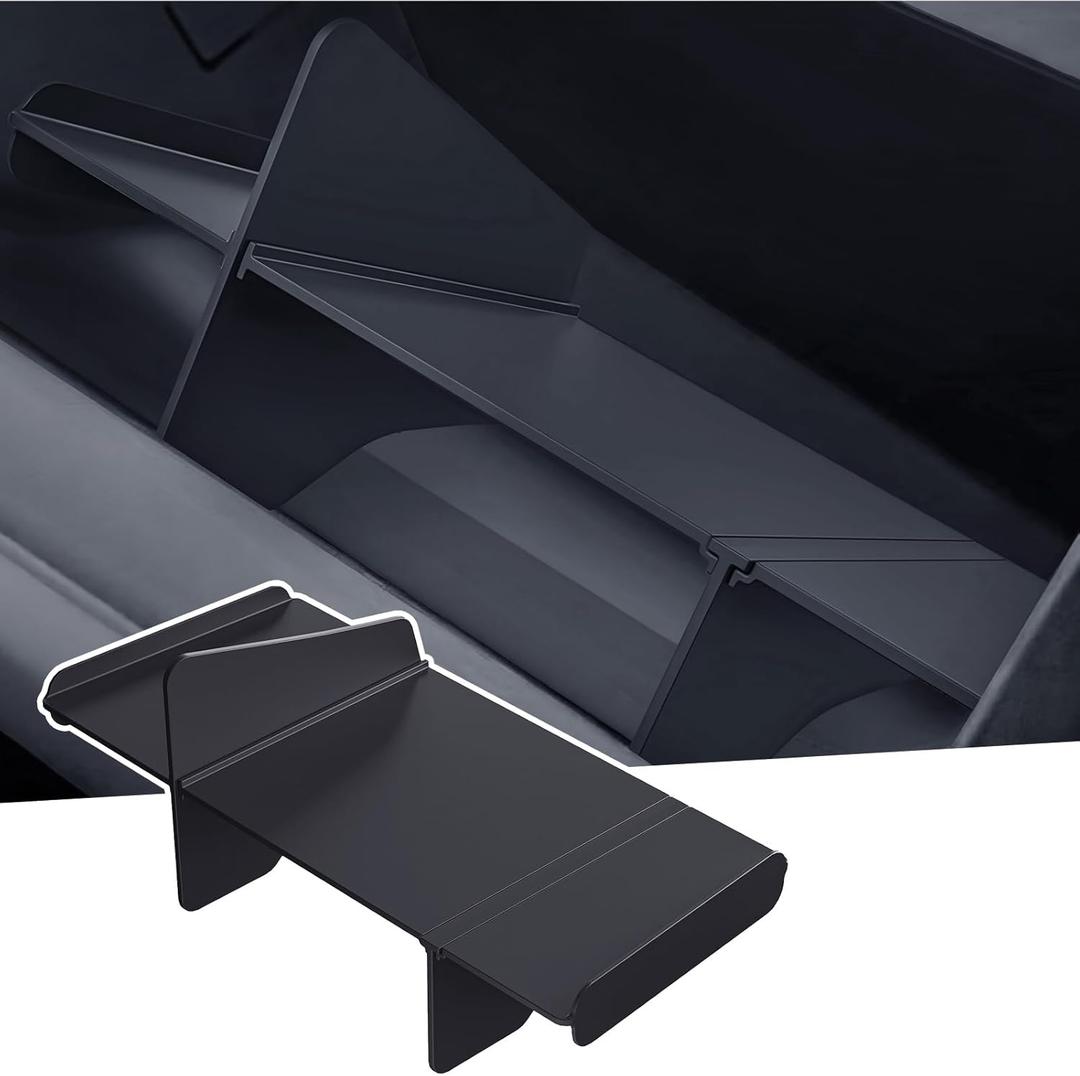 Glove Box Organizer Compatible with Ford Maverick 2026 2025 2024 2023 2022, Interior Accessories Glove Box Divider Compartment Storage Insert Tray for 2022-2026 Maverick, Black