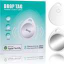 Air Tracker Tags 2-Pack, Smart Bluetooth Tracker Work with Apple Find My (iOS Only) IP65 Waterproof, Keys Finder, Item Locator, Tracker Tag for Luggage Tags, Keys, Bags, Pet