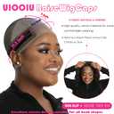 2 Pcs Lace Wig Grip Cap for Women HD 11x5 Lace Area Wig Caps with Non Slip Grip Headband to Keep The Wig In Place Adjustable Breathable Wig Cap (Brown 11x5 Lace Area,2 Caps per Pack, Large Size)
