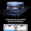 TORRAS PolarCircle Qi2.2 Wireless Charger, 25W Cooling Magnetic Pad for iPhone 17/16, Wireless Charger for Samsung Galaxy S26/S25 with 360Spin Stand, Semiconductor Game Cooler, with 45W IceNano Plug