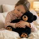 WEIGEDU Black Teddy Bear Stuffed Animals Plush Toys, Stuffed Black Bear, Teddy Bear Plush Toys for Boy Girl Kids Birthday 12in
