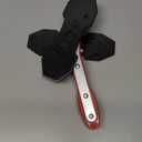 Brake Caliper Compression Tool, Caliper Piston Compressor Tool With Additional 2 pcs Large Steel Plate and 2 Hooks, 360Adjustable Brake Caliper Tool for Single Twin Quad Piston Calipers (Red)