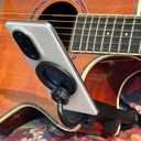 Universal Magnetic Phone Holder for Ukulele/Guitar/Bass, Adjustable Musical Instrument Mount, Black