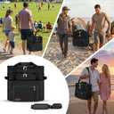 MIYCOO Cooler Bag Double Deck - 60 Can Leakproof Insulated Portable Soft Lunch Cooler, Extra Large Expandable Ice Chest Cooler for Beach, Picnic, Camping, Shopping, 30L