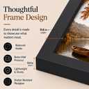 JCJMY 20x24 Picture Frame with 16x20 Mat, Display Photo 16x20 with Mat or 20 x 24 Without Mat, Wall Hanging Large 20 by 24 Poster Frame with Plexiglass, Black