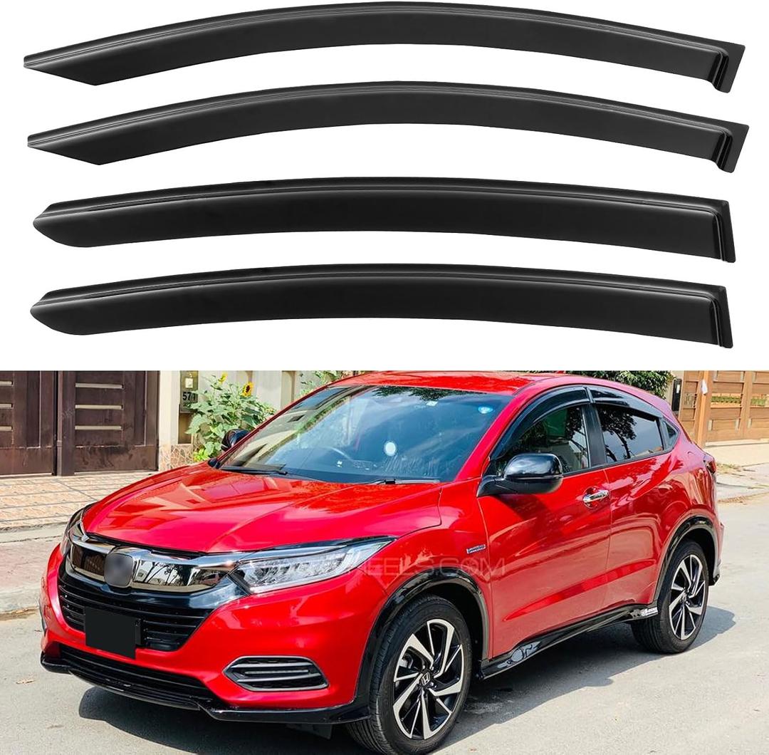 Window Visors Rain Guards for 2016-2022 Honda HRV, Out-Channel Window Vent Wind Deflectors Visors Shades for 16-22 HR-V