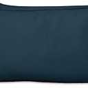 Indoor/Outdoor Polyester Fabric Lumbar Pillow Cover, All-Weather Waterproof Rectangular Cushion Case for Patio Furniture, 16 x 24 Set of 2 -Gray