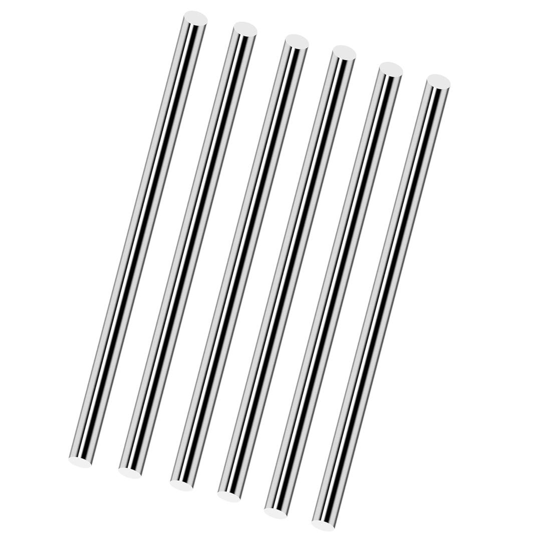 6Pcs 9.5mm x 406mm Stainless Steel Rod,16 Inch(406mm) Length 3/8 Inch(0.375"-9.525mm) Diameter 304 Stainless Steel Round Rod for DIY Craft, CNC.