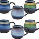 Pfaltzgraff Horizon Mug, Set Of 6, 15-Ounce, Multicolor
