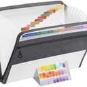 Mr. Pen- Accordion File Organizer, 13 Pockets, White, Document Organizer, Expanding File Folder Organizer, Accordion Folders for Documents, Accordian Folder, Accordian File Organizer