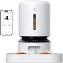 PETLIBRO Automatic Cat Feeder, WiFi Pet Feeder for 2 Cats or Dogs with APP Control, 5L Timed Cat Food Dispenser, Adjustable Meal Splitter, Fresh Food Storage, 10s Meal Call, Stainless Steel Bowls