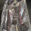 Car Steering Wheel Cover, Anti-Slip, Safety, Soft, Breathable, Heavy Duty, Thick, Full Surround, Sports Style (Black with Red line)