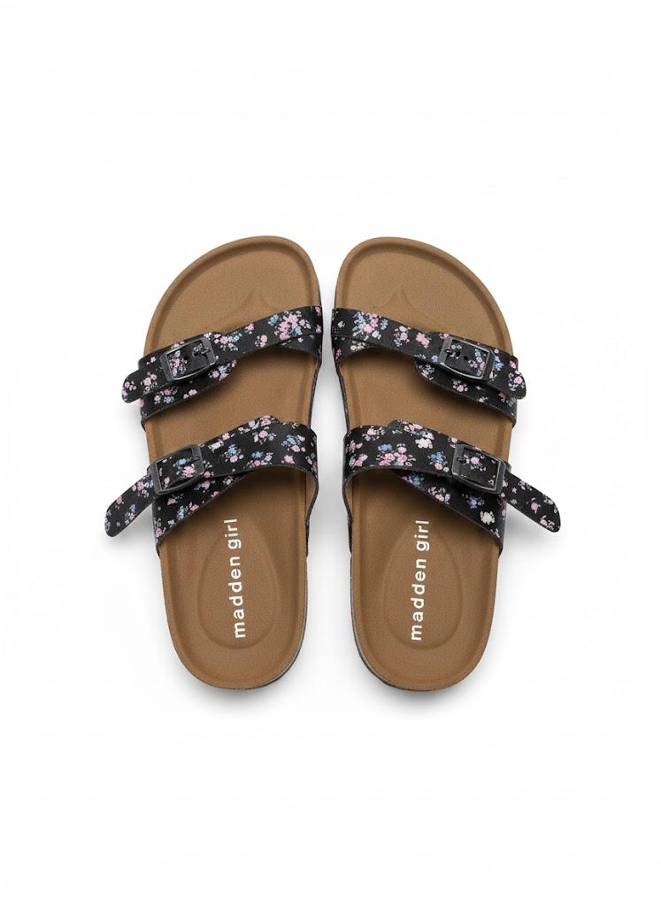 Girls' Madden Girl Little Kid & Big Kid JBryceee Strappy Footbed Sandals 5