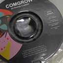 Comgrow PETG Filament 1.75mm, 3D Printer Filament 2kg Filament (4.4lbs), Dimensional Accuracy +/- 0.02 mm, Fit Most FDM Printers Black+Black