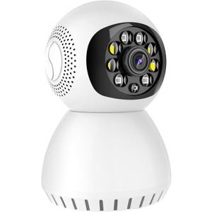 Home Security Camera, Tuya 2MP Indoor Pan-Tilt Smart Camera for Baby & Pet with Motion Tracking, 2-Way Audio, IR Night Vision, Siren, 2.4GHz /5.8GHz WiFi