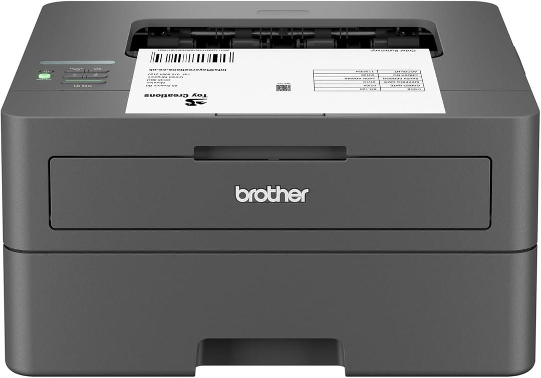 Brother HL-L2405W Wireless Compact Monochrome Laser Printer with Mobile Printing, Black & White Output | Includes Refresh Subscription Trial(1)