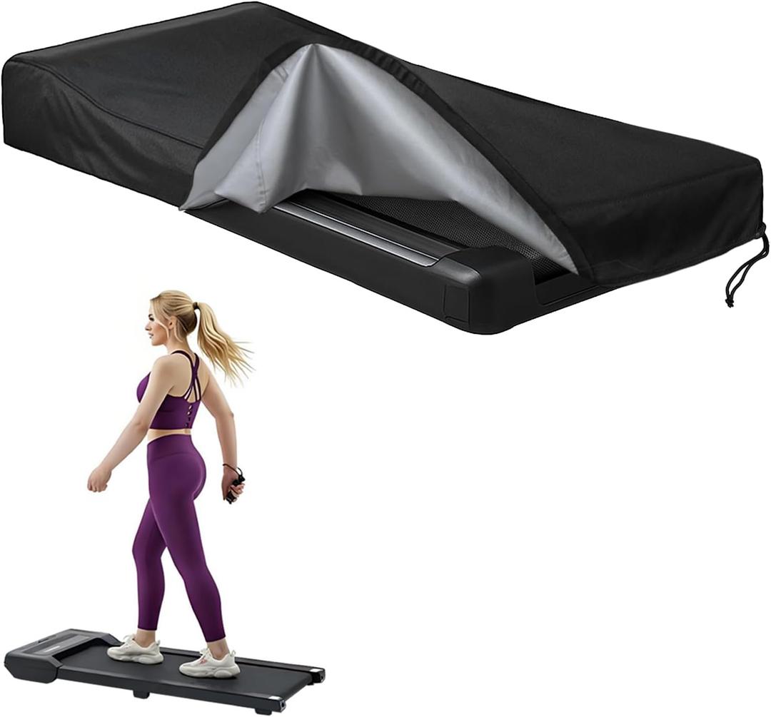 Treadmill Cover, Running Machine Cover, Oxford Cloth Waterproof Dustproof Exercise Equipment Protect with Drawstring and Storage Bag for Outdoor Indoor (Walking Pad)
