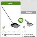 Large Chicken Poop Scooper, Chicken Coop Accessories,Metal Litter Scooper For Chicken,Chicken Coop Cleaning Tools,Heavy Duty Poop Shovel For Chicken Coop Accessories,Chicken Coop Must Haves (Black)