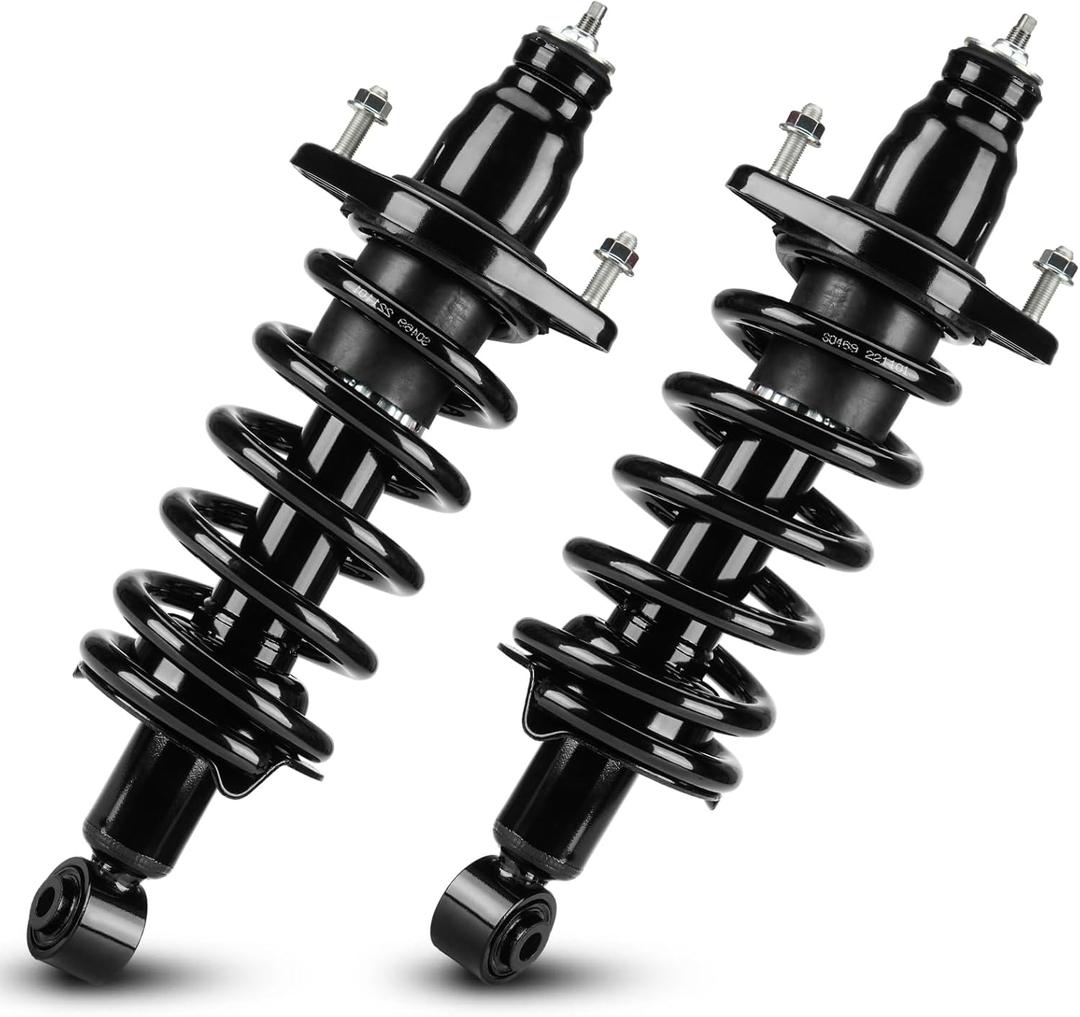 Rear Complete Strut Shock Absorber with Spring Assembly Fit for Honda CR-V 2.4L 4WD AWD FWD 2007 2008 2009 2010 2011, 1345688L, 1345688R, 2PCS (Rear Left and Right)