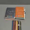 Kosiz 12 Sets/24 Pcs Christian Gifts Bulk Christmas Prayer Journal Inspirational Scripture Notebook with Bible Pen Religious Church Gift for Women Men Grandparents Pastor Sunday School (Morandi) (Classic)