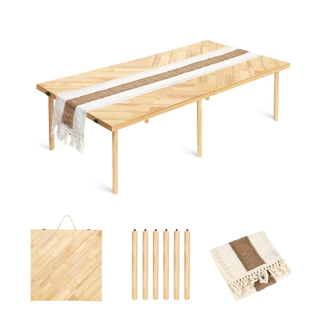 Milostelom 44x22 Low Floor Folding Picnic Table