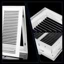 24x18 Return Air Grille [Duct Opening Size],Return Air Vent Cover for Wall Or Ceiling,Steel Return Air Filter Grilles Removable Face/Door for 1 Inch Filters (24"W x 18"H [Duct Opening])