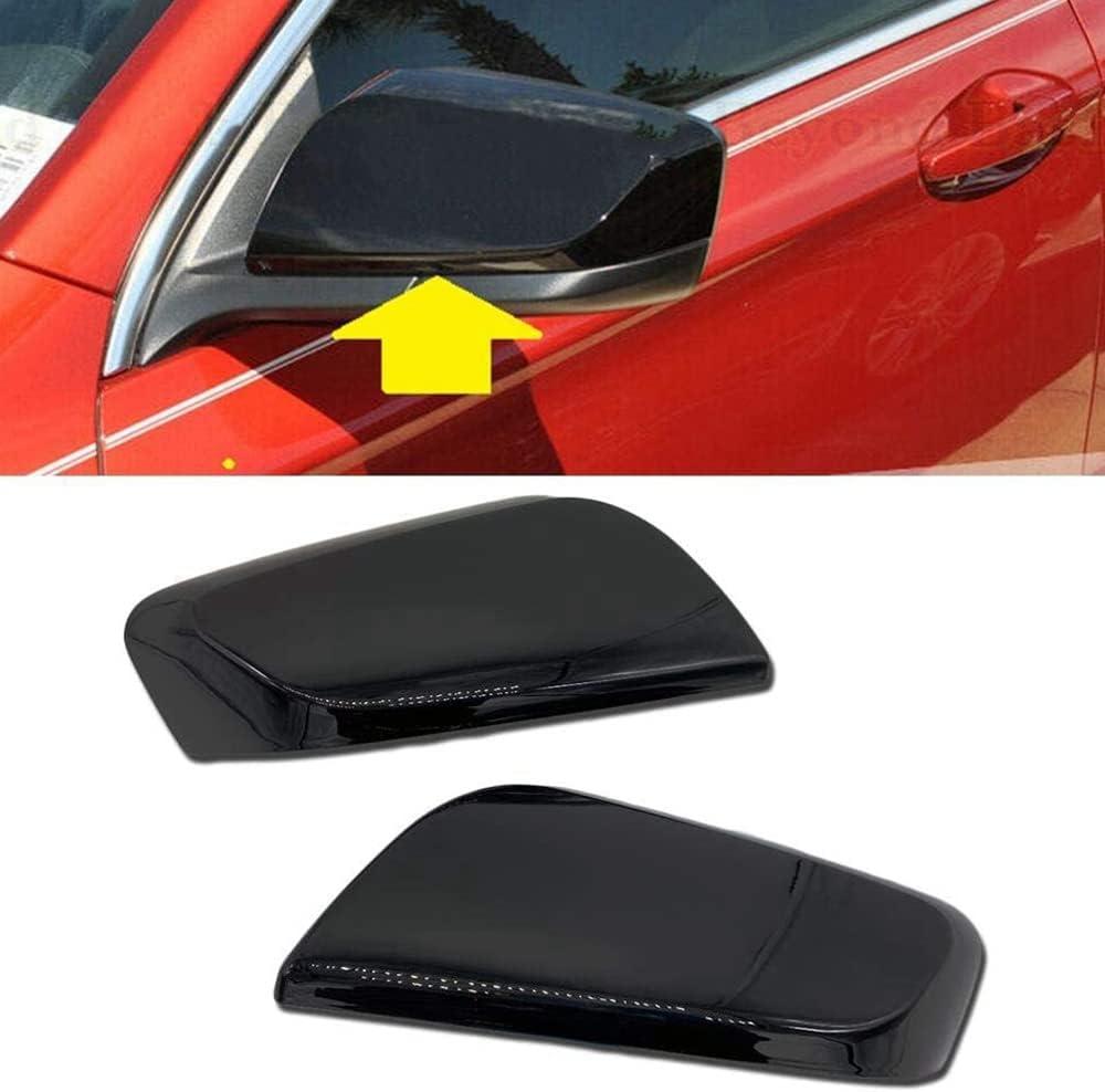 1 Pair Side Door Rearview Mirror Cover Cap Overlay for Chevrolet Impala 2014-2020 Glossy Black