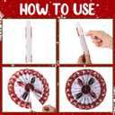 Outus 9 Pcs Ugly Sweater Christmas Hanging Decorations Ugly Sweater Paper Fans Xmas Hanging Paper Fans Candy Cane Ceiling Wall Decor for Christmas Party Classroom Birthday Party Decoration