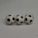 5 Inch Foam Mini Soccer Balls for Indoor Mini Soccer Hoops, Soft Squishy Soocer for Soccer Game Sets | Swimming Pool Balls Beach Balls Great Sport Gift for Adults & Kids Sensory Stress Balls 3 Pack (White)