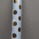 RUSPEPA Wrapping Paper Roll - Gold Foil Dots Baby Blue Background Design for Wedding, Birthday, Shower, Congrats, and Holiday - 30 inches x 32.8 feet