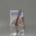 Anti-Slip Shower Stickers for Tub & Shower Floor  Original Clear Hex Non-Slip Bathtub Stickers, 24 Pack 3.25, Micro-Pyramid Grip, Scraper Included, Easy Apply