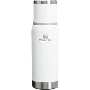 Stanley Adventure-To-Go Vacuum Bottle 17 oz | Wide Mouth with Leakproof Cup Lid | Keep Drinks Hot or Cold | Packable for Travel | Insulated Stainless Steel TherThermal Bottle os | BPA-Free | Frost
