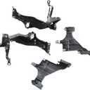 GXARTS 4 Pcs Front Right & Left Headlight Mounting Support Plate Bracket Set Compatible with Audi A4 S4 A5 S5 2013 2014 2015 Headlight Guide Support Bracket Replace 8T0941453B