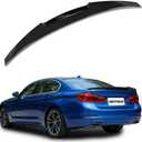 ABS Rear Spoiler Wings Compatible with B-M-W G30 5 Series F90 M5 530e 530i 535i 540i 540d 550i 2017-2023, [Glossy Black Style] Rear Trunk Spoiler Lip Tail Wing Rear Trunk Lid