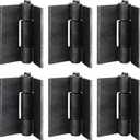 6 Pack Metals 4-3/8"x4-1/8 Heavy Duty Weldable Hinges -Thickness 5 mm Weld On Hinges - Solid Steel Butt Hinge Design for Heavy Gates & Doors - Corrosion & Rust Resistant