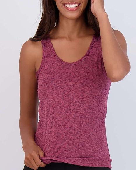 2 Pack: Womens Quick Dry Fit Ladies Tops Blouse Tee Athletic Yoga Workout Running Gym Active Tees Exercise Women Racerback Sleeveless Flowy Fitness Loose Fit Moisture Wicking Tank Top - Mint & Burgundy,M