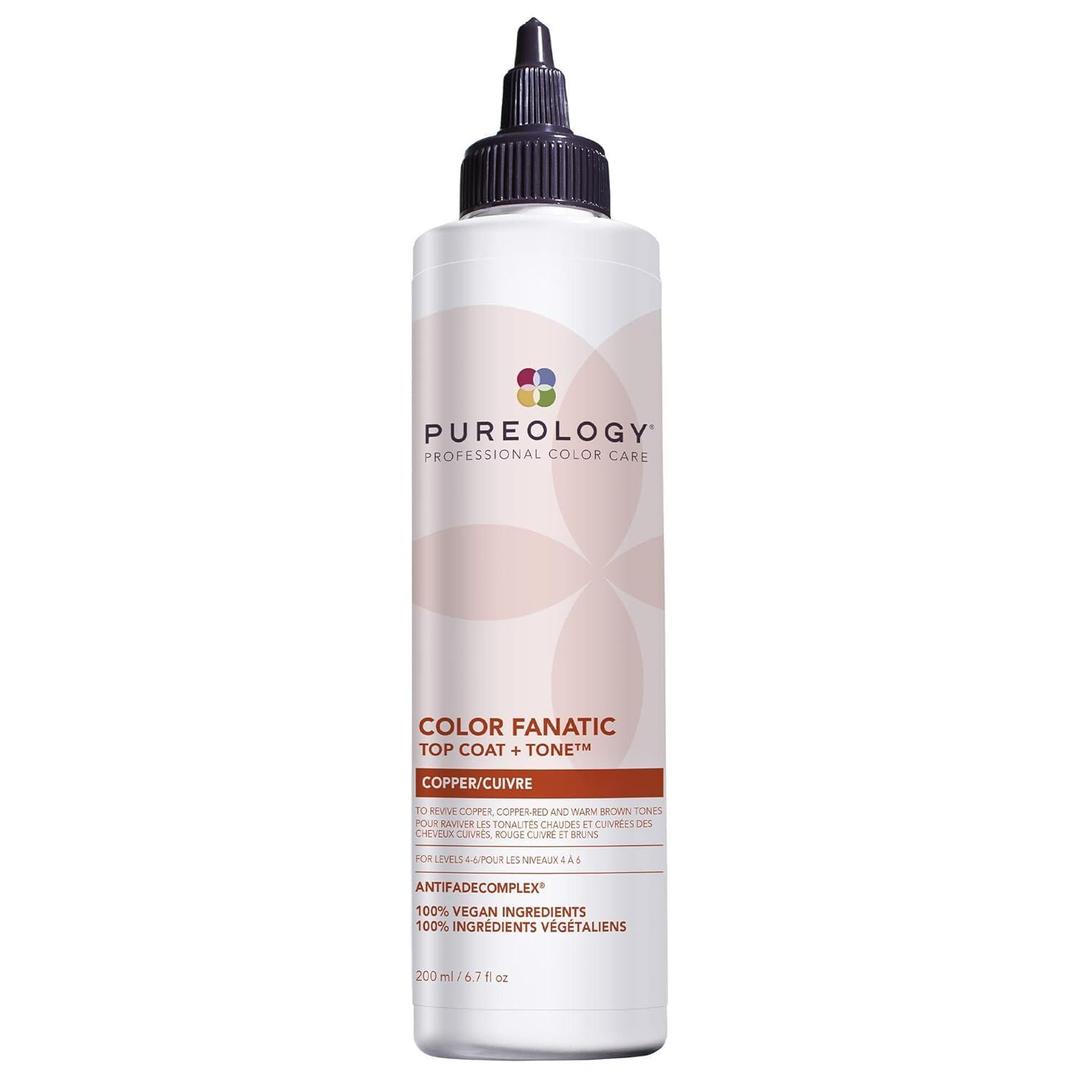 Pureology Color Fanatic Top Coat + Tone - Maintains Hair Color Treatment, Smooths, Restores Vibrancy and Adds Shine (Copper)