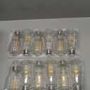 TJOY 12 Pack Vintage 8W ST58 LED Edison Amber Light Bulbs, 60W Equivalent, 800 Lumens, 2200K Soft White, Dimmable, E26 Base LED Filament Bulbs, CRI80+, Antique Glass Style for Home, Bedroom (2200k Amber White)