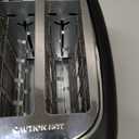 Amazon Basics 2 Slice Toaster, With 6 Browning Settings, Extra Wide Slots For Bagels and Special Breads, Removable Easy-to-Clean Crumb Tray, Cancel/Defrost/Bagel Buttons, 900W, Black & Silver