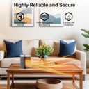 Small Portable Space Heater for Indoor Use - VOCRS 1500W PTC Electric Heater with Thermostat, Remote Control, 12H Timer, Eco and Fan Mode, Rapid and Safe Heating for Bedroom, Office
