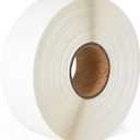 Dissolvable Food Labels Stickers,Roll of 500 Labels,3.5"x 1.5"Adhesive Stickers(Blank White)