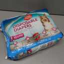 Simple Solution Disposable Dog Diapers, Female Dog Diapers, Puppy Potty Training, Incontinence and Heat Cycle Protection, Medium Diapers for Dogs, 15-23 Inch Waist, 30 Count