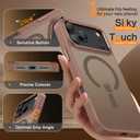 BENTOBEN Magnetic for iPhone 17 Pro Max Case 6.9" 2025,[Compatible with Magsafe]Slim Cute Matte Translucent Shockproof Drop Protective Bumper Women Men Phone Cover for iPhone 17 ProMax,Desert Titanium